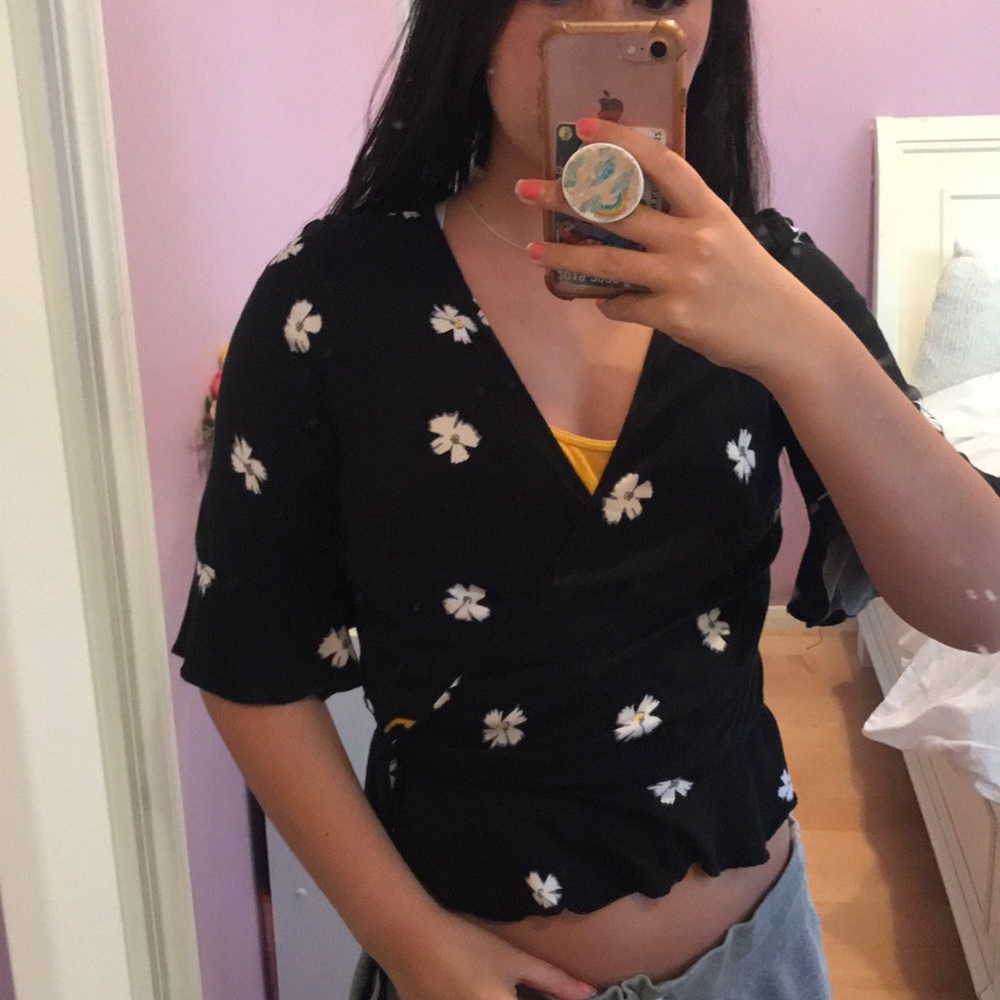 Urban outfitters daisy wrap top